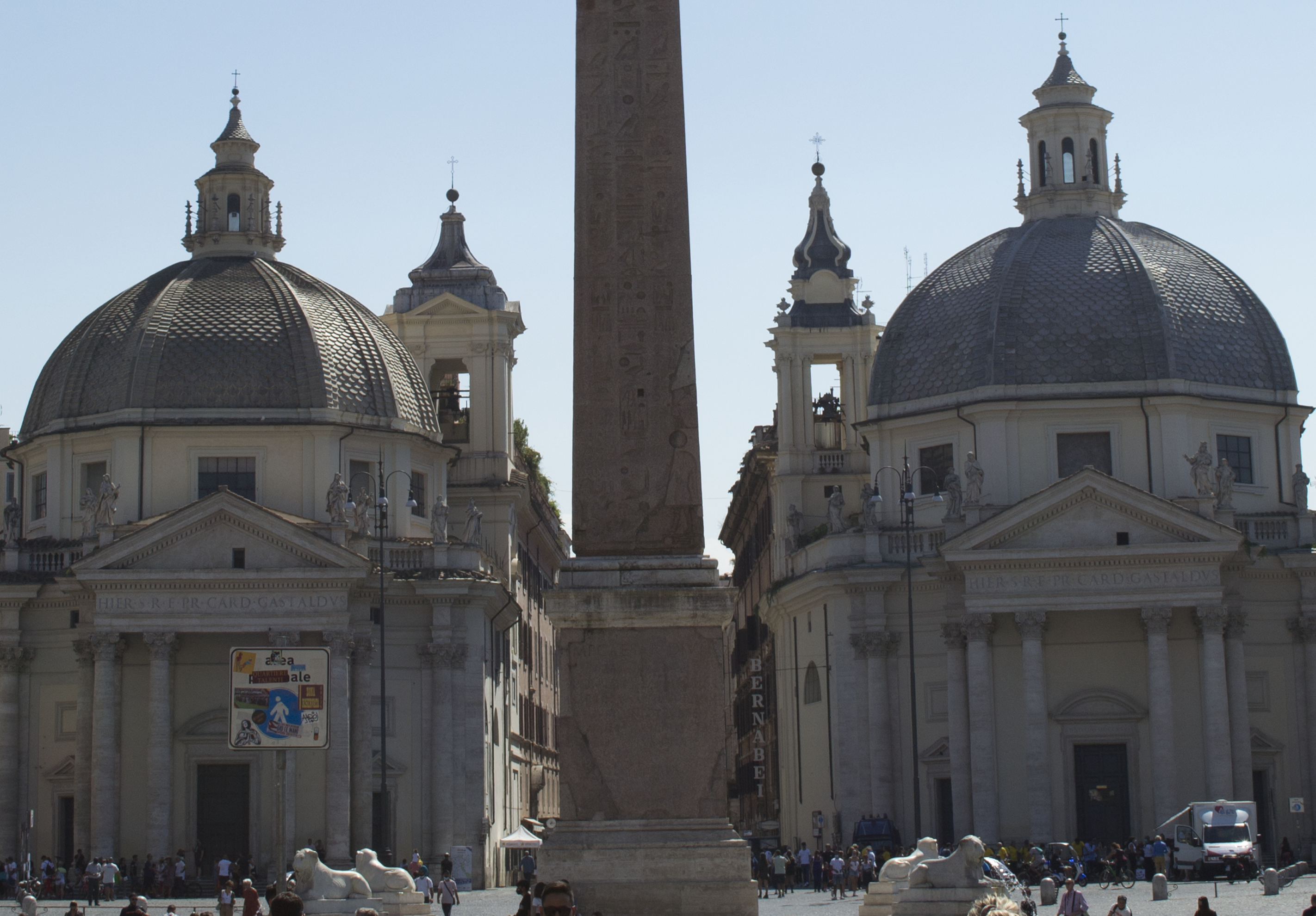 Vista aérea Piazza del Popolo